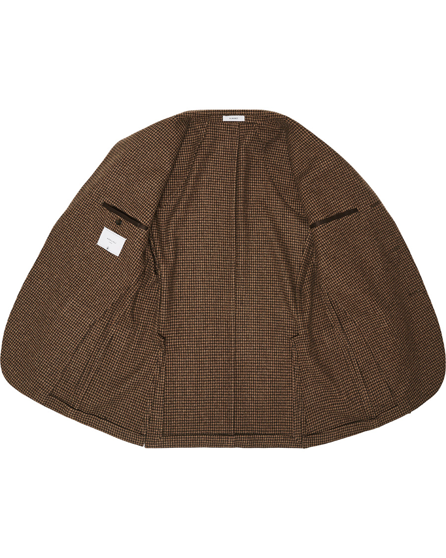 Herre | Dressjakker | Boglioli | K Jacket Houndstooth Blazer Brown