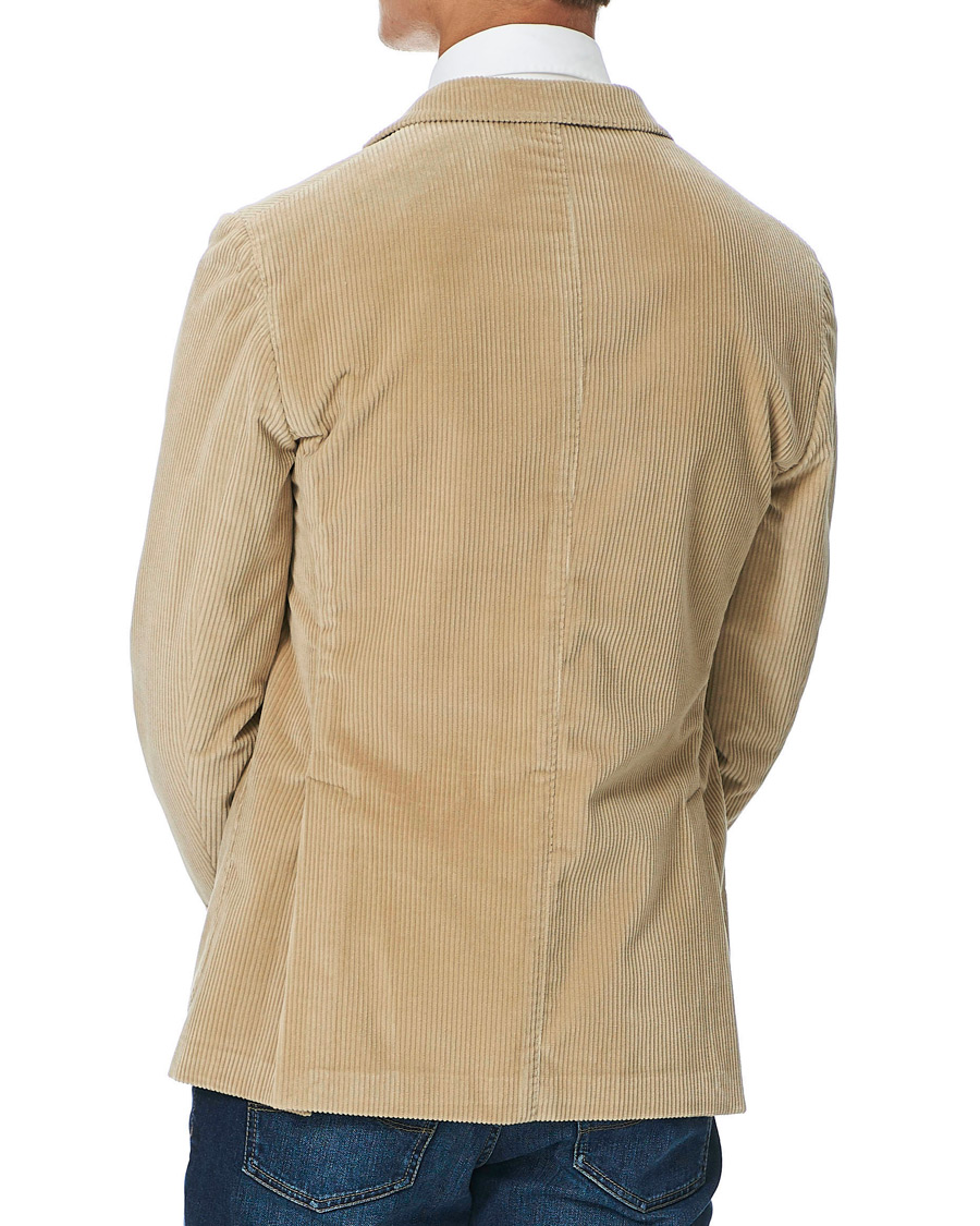 Herre | Dressjakker | Boglioli | K Jacket Wale Corduroy Blazer Beige