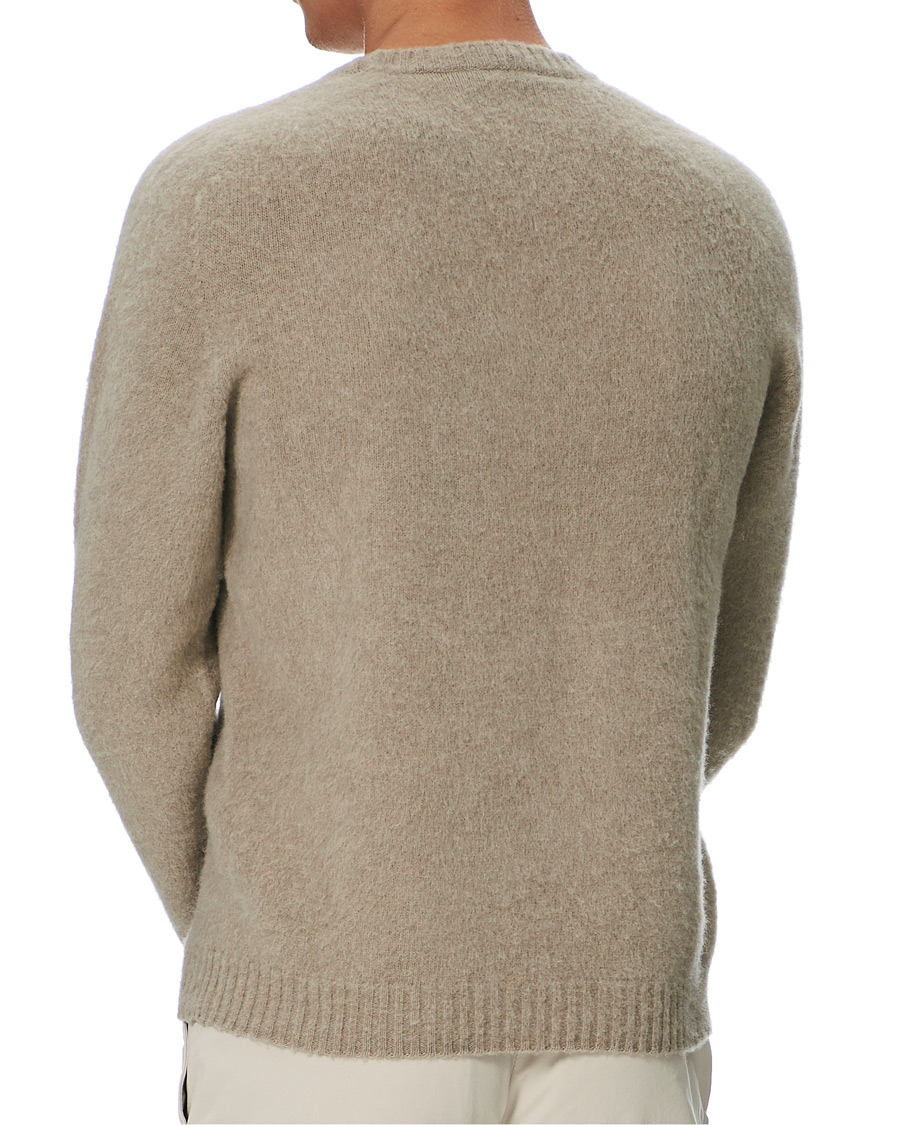 Herre | Gensere | Boglioli | Brushed Wool/Cashmere Sweater Beige