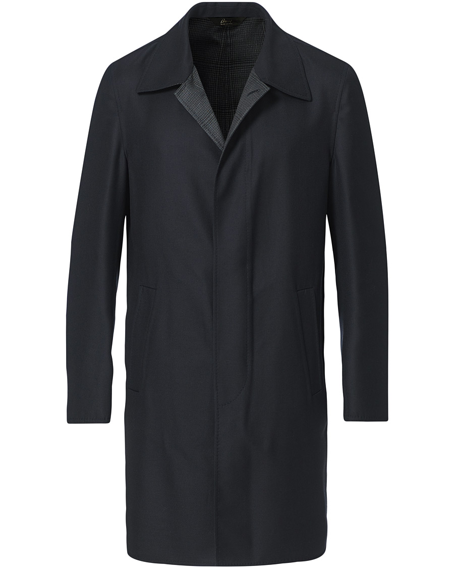 Herre | Jakker | Brioni | Unconstructed Wool Coat Navy