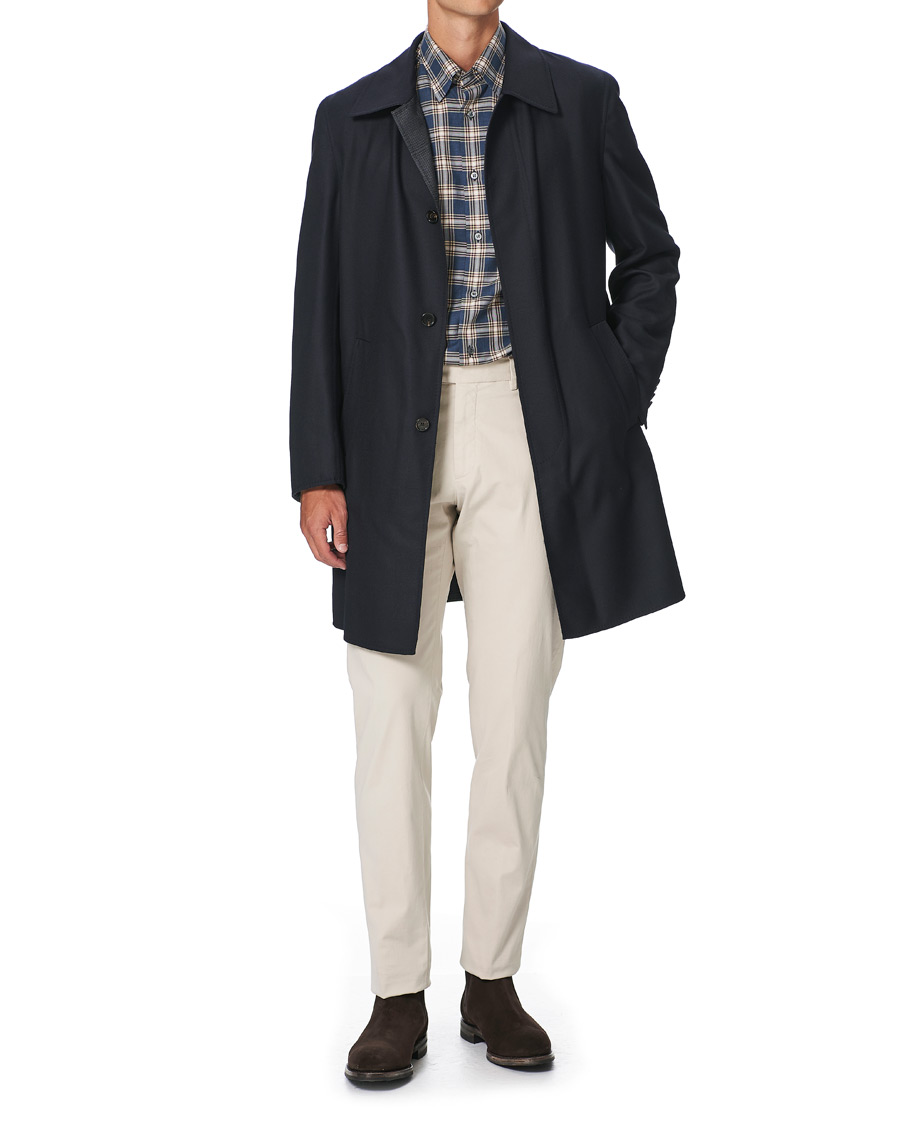 Herre | Jakker | Brioni | Unconstructed Wool Coat Navy