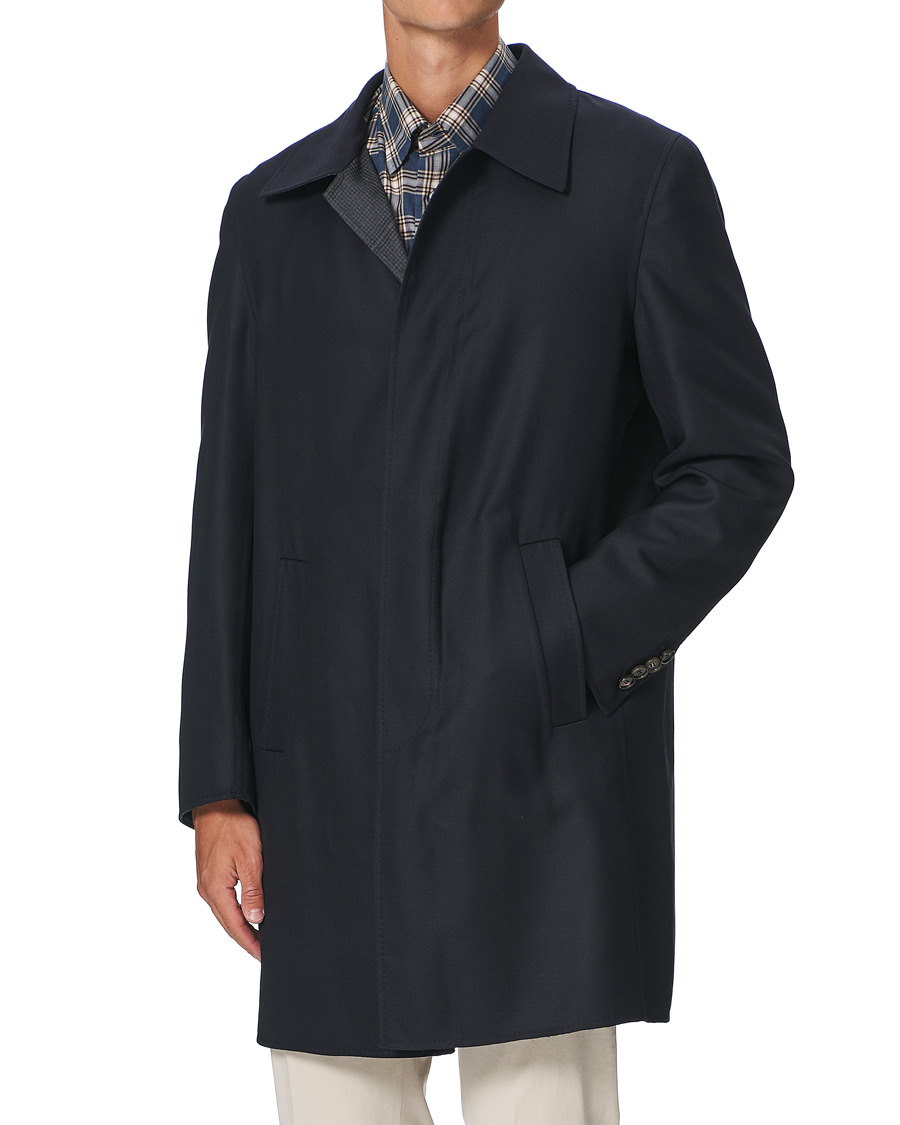Herre | Jakker | Brioni | Unconstructed Wool Coat Navy