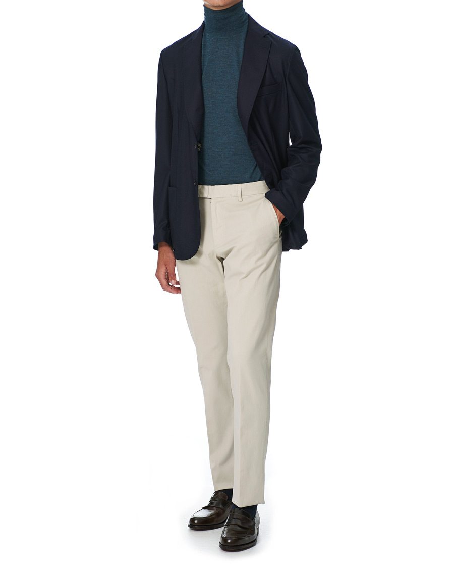 Herre | Dressjakker | Brioni | Deconstructed Flannel Blazer Navy