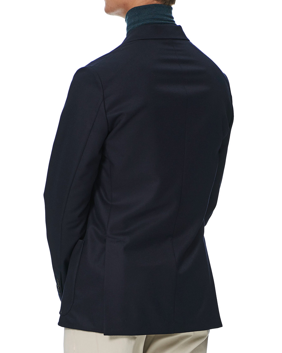Herre | Dressjakker | Brioni | Deconstructed Flannel Blazer Navy