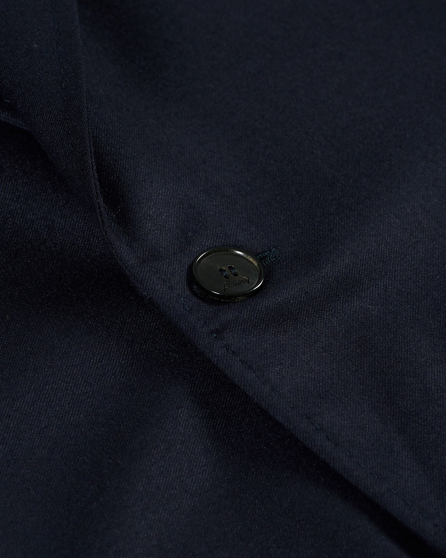 Herre | Dressjakker | Brioni | Deconstructed Flannel Blazer Navy
