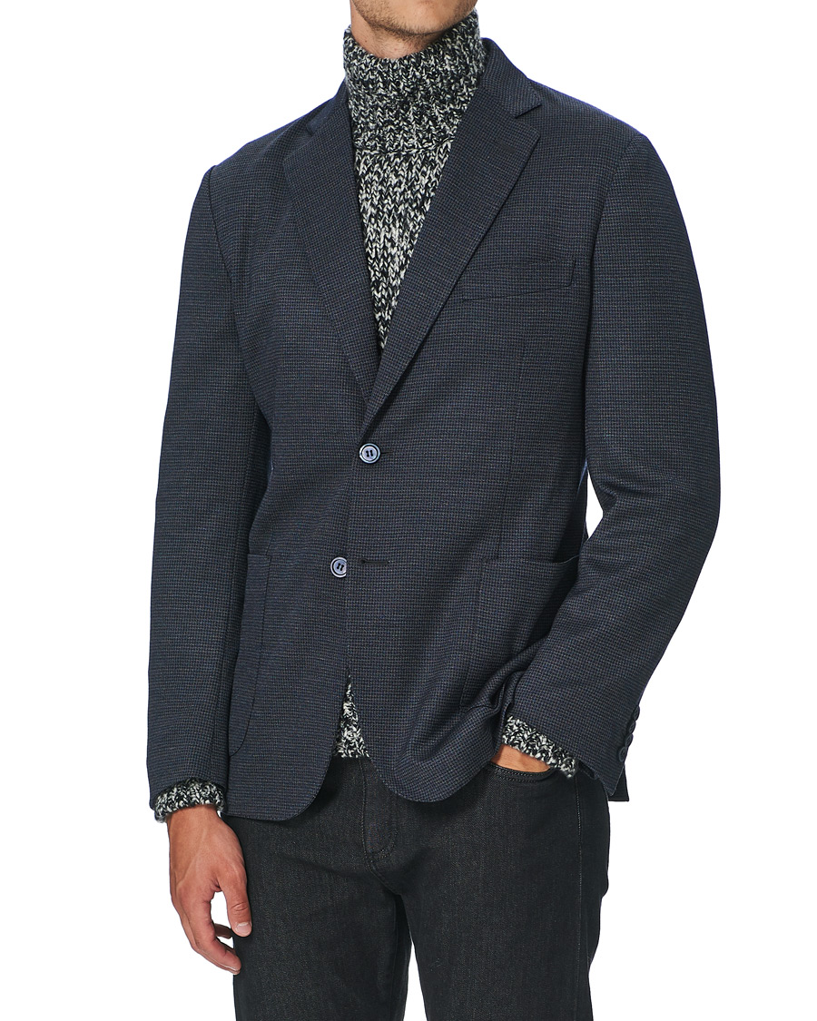 Herre | Dressjakker | Brioni | Deconstructed Wool/Silk Blazer Grey Houndstooth