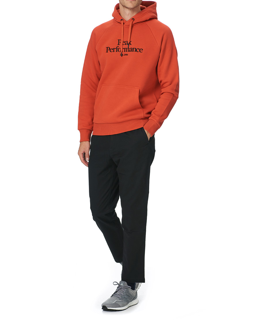 Herre | Gensere | Peak Performance | Original Logo Hoodie Orange