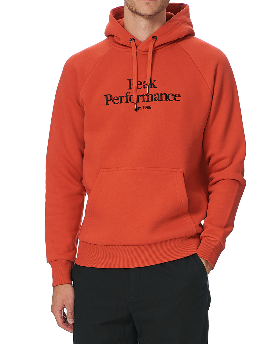 Herre | Gensere | Peak Performance | Original Logo Hoodie Orange