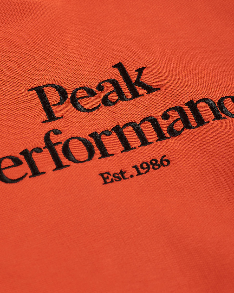 Herre | Gensere | Peak Performance | Original Logo Hoodie Orange