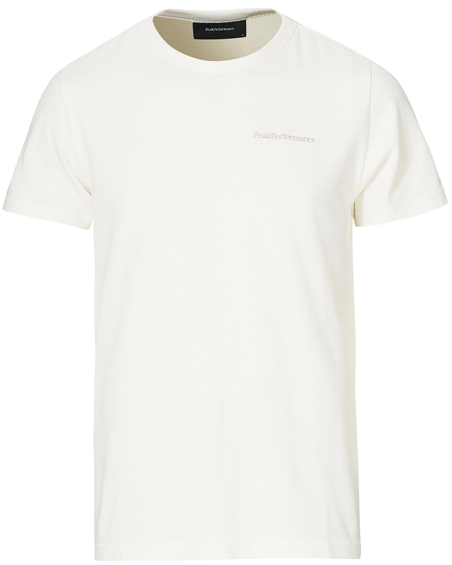 Herre | T-Shirts | Peak Performance | Moment Organic Cotton Tee Off White