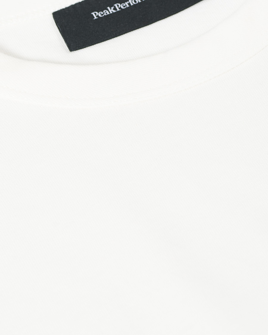 Herre | T-Shirts | Peak Performance | Moment Organic Cotton Tee Off White