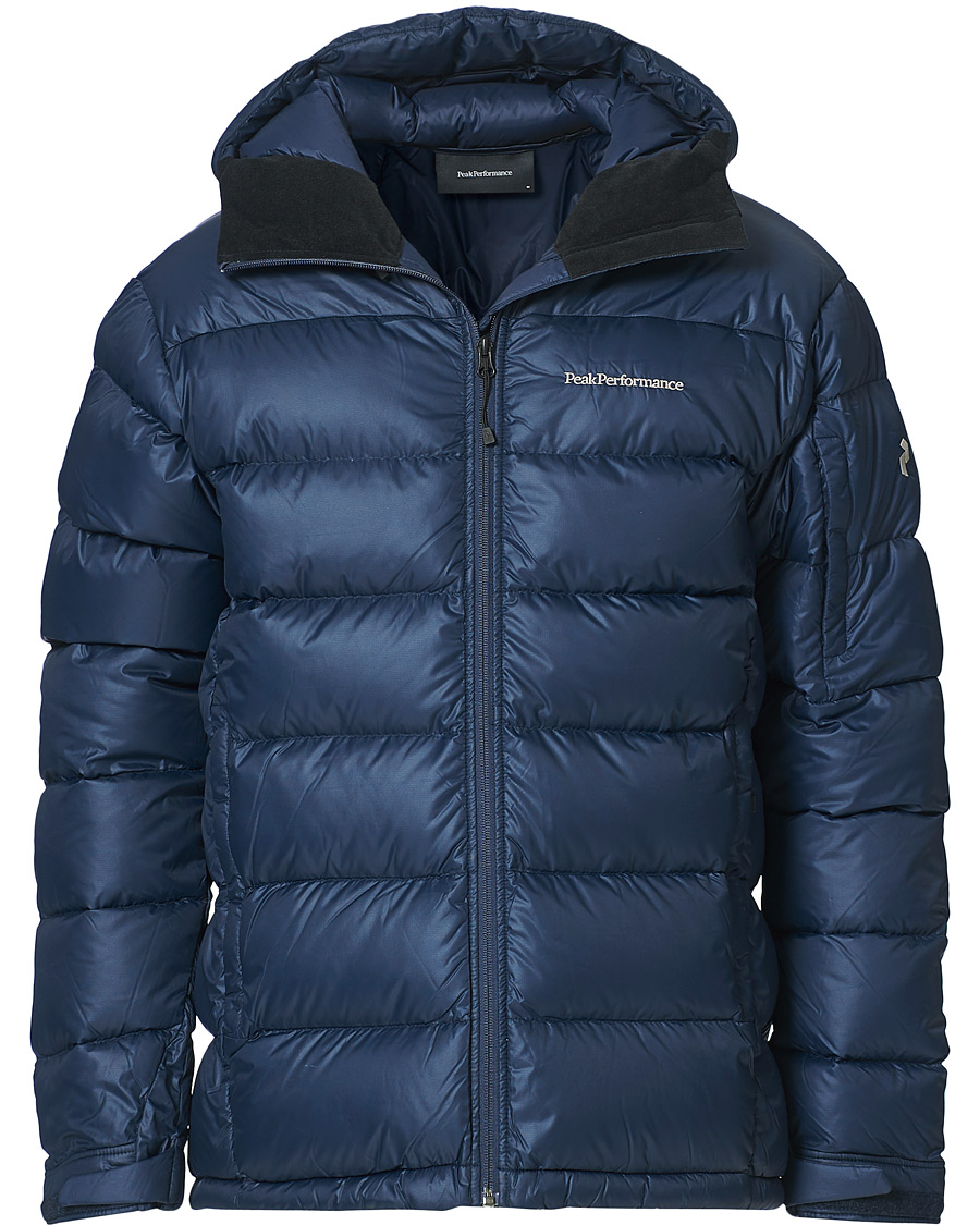 Herre | Jakker | Peak Performance | Frost Down Hooded Jacket Blue Shadow