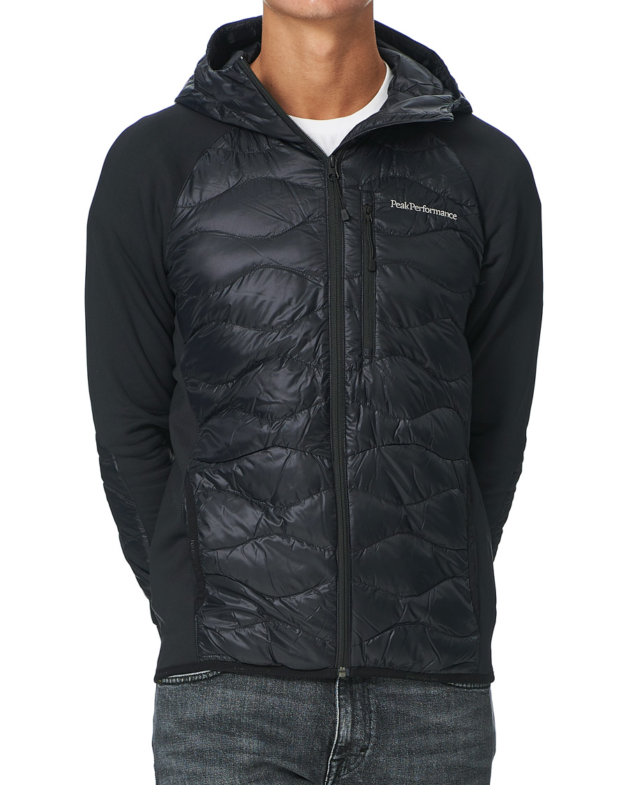 Herre | Jakker | Peak Performance | Helium Hybrid Hooded Jacket Black