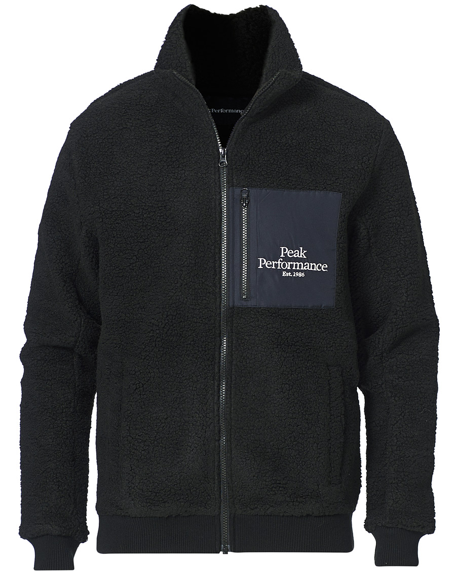 Herre | Gensere | Peak Performance | Original Pile Zip Jacket Black