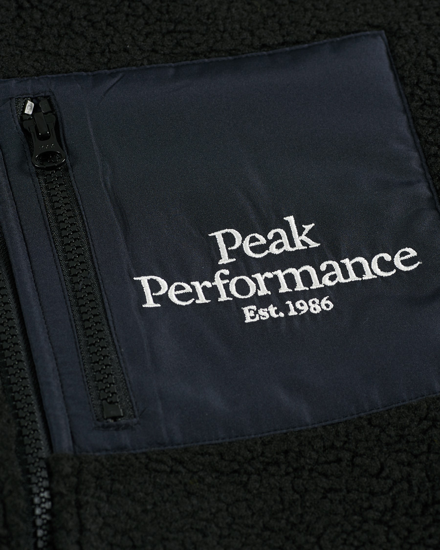 Herre | Gensere | Peak Performance | Original Pile Zip Jacket Black