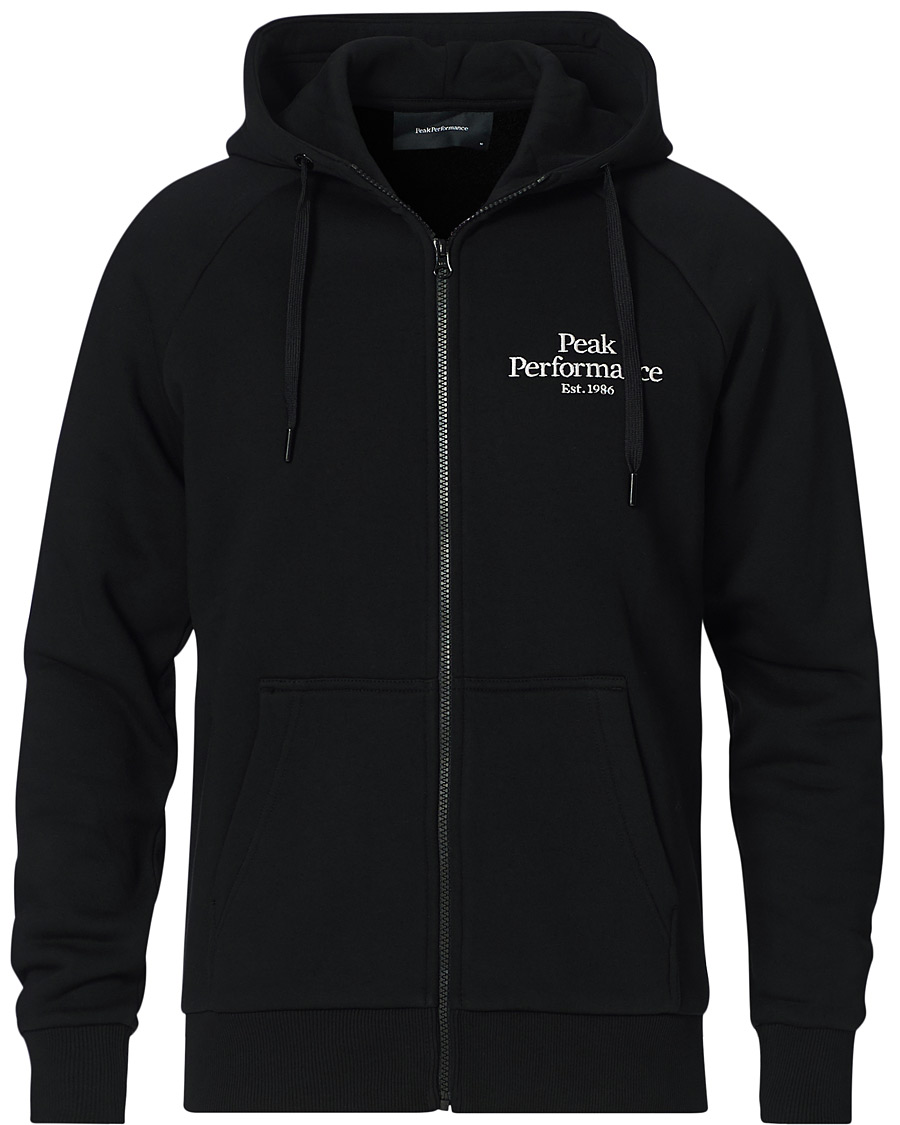 Herre | Gensere | Peak Performance | Original Logo Full Zip Black