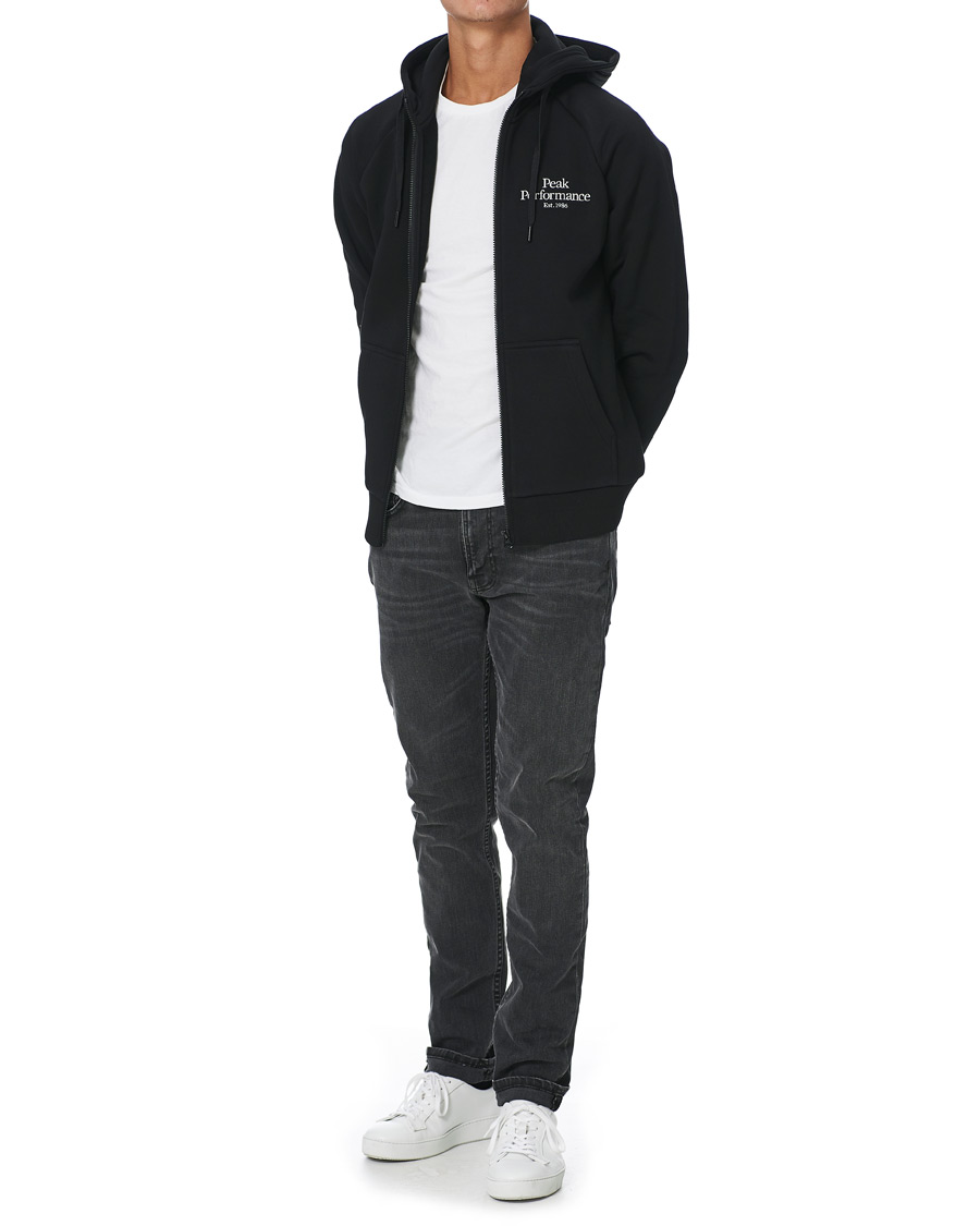 Herre | Gensere | Peak Performance | Original Logo Full Zip Black