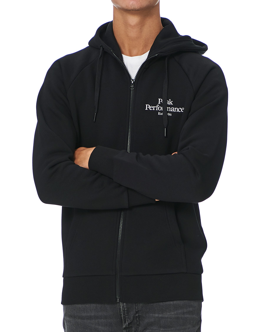 Herre | Gensere | Peak Performance | Original Logo Full Zip Black