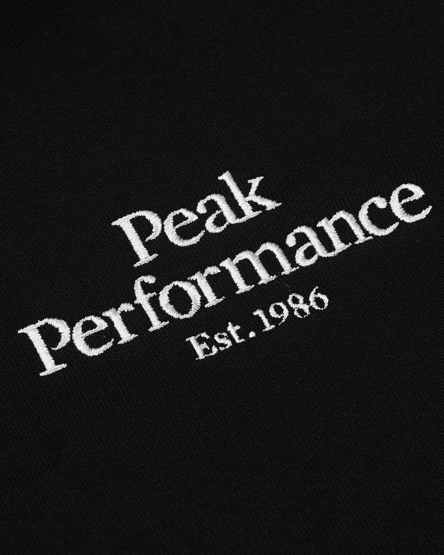 Herre | Gensere | Peak Performance | Original Logo Full Zip Black