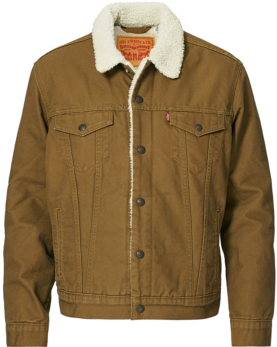 Herre | Jakker | Levi's | Type III Sherpa Trucker Cougar Canvas