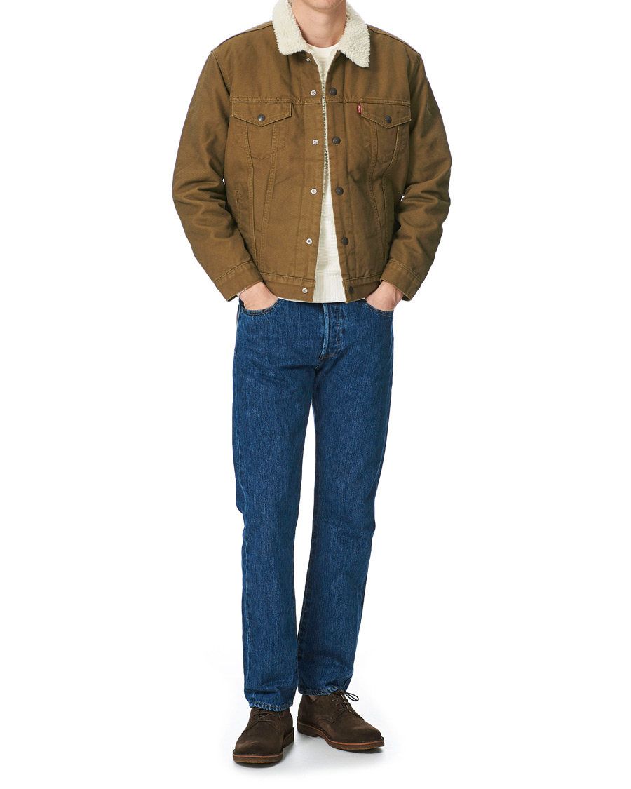 Herre | Jakker | Levi's | Type III Sherpa Trucker Cougar Canvas