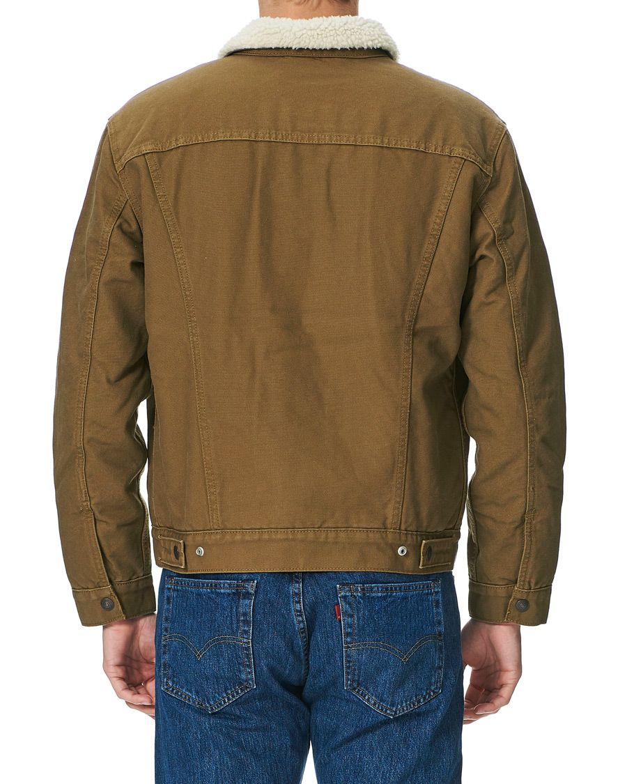 Herre | Jakker | Levi's | Type III Sherpa Trucker Cougar Canvas