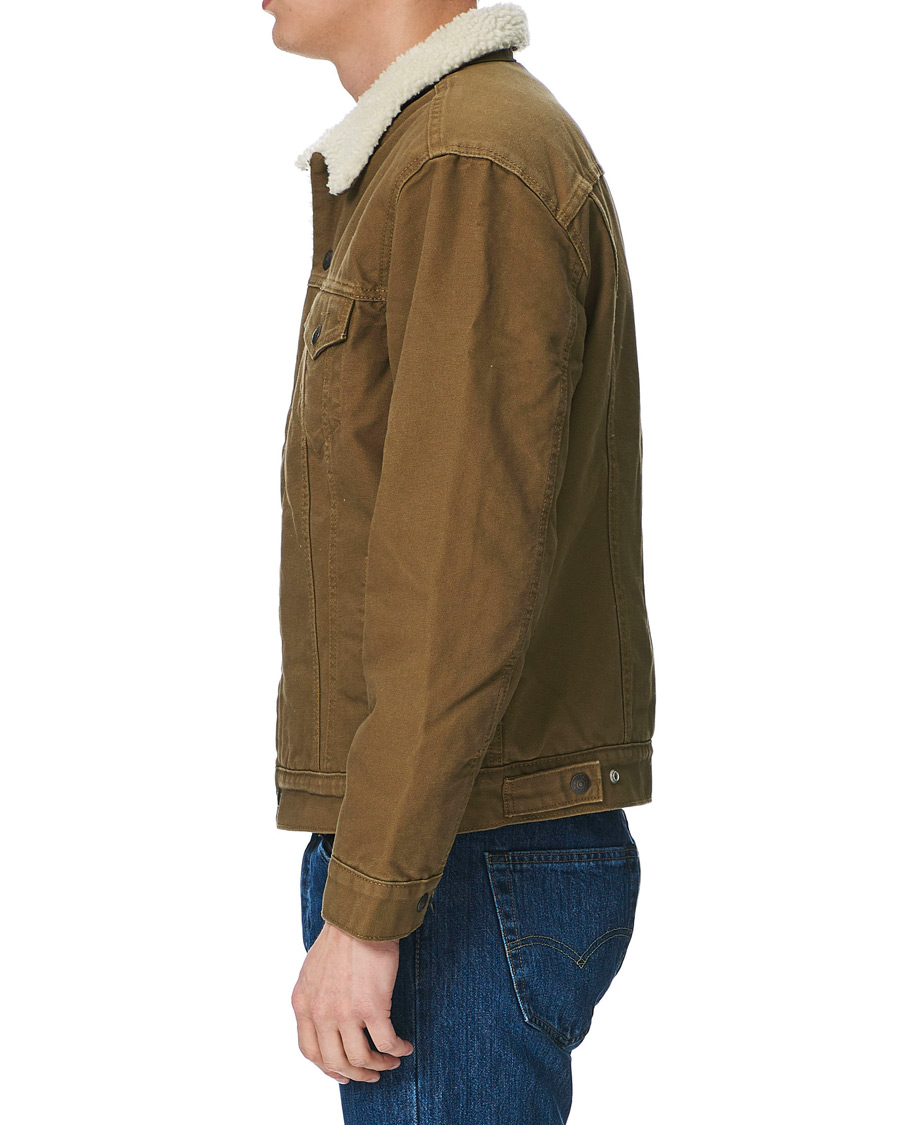 Herre | Jakker | Levi's | Type III Sherpa Trucker Cougar Canvas
