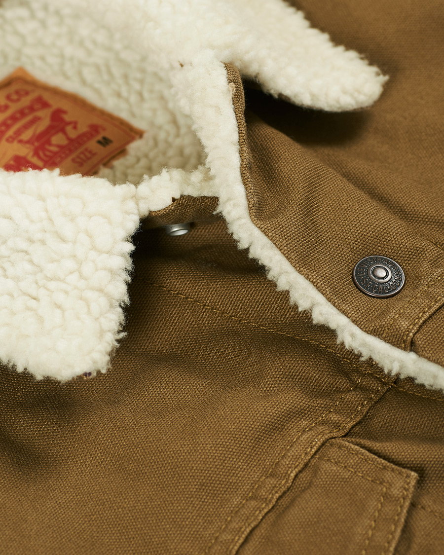 Herre | Jakker | Levi's | Type III Sherpa Trucker Cougar Canvas