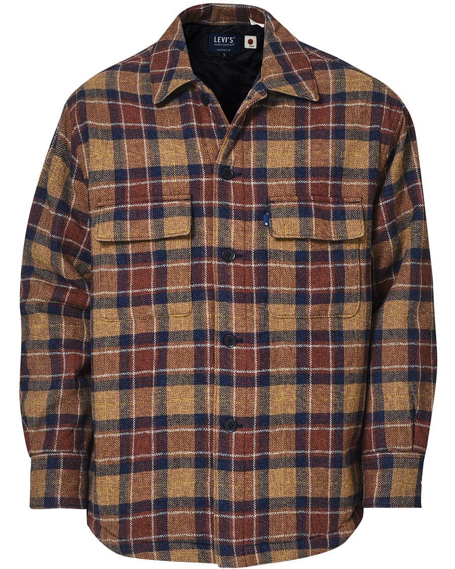 Herre | Jakker | Levi's Made & Crafted | Padded Overshirt Plaid Moj