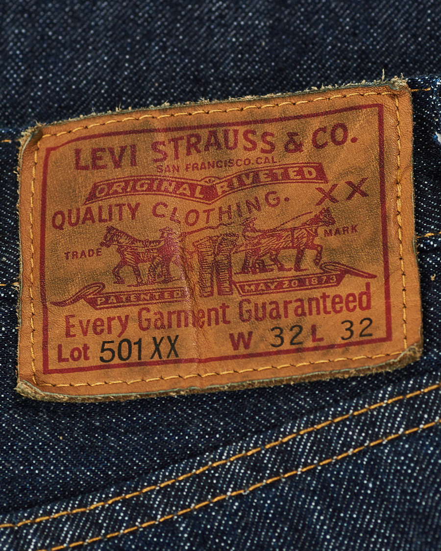Herre | Jeans | Levi's Vintage Clothing | 1947 Straight Slim Fit 501 Selvedge Jeans New Rinse