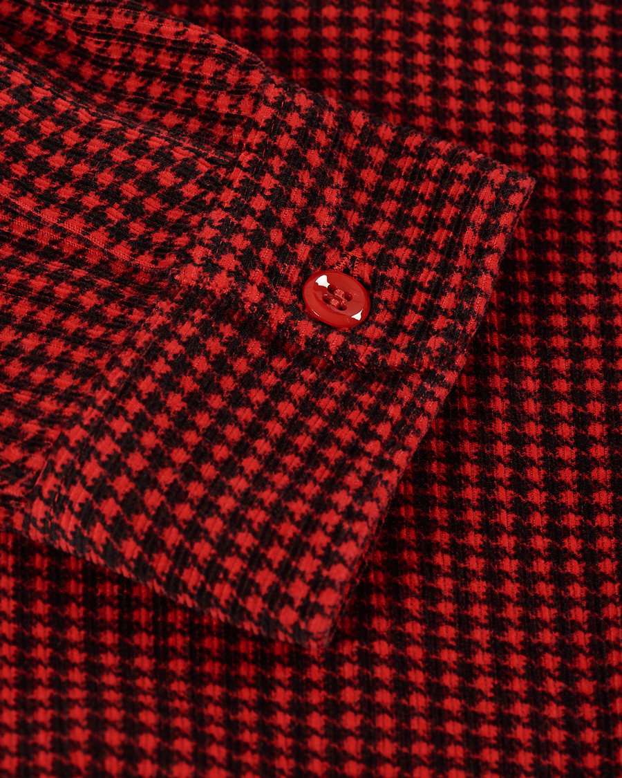 Herre | Skjorter | Levi's Vintage Clothing | Deluxe Check Shirt Dogtooth Red