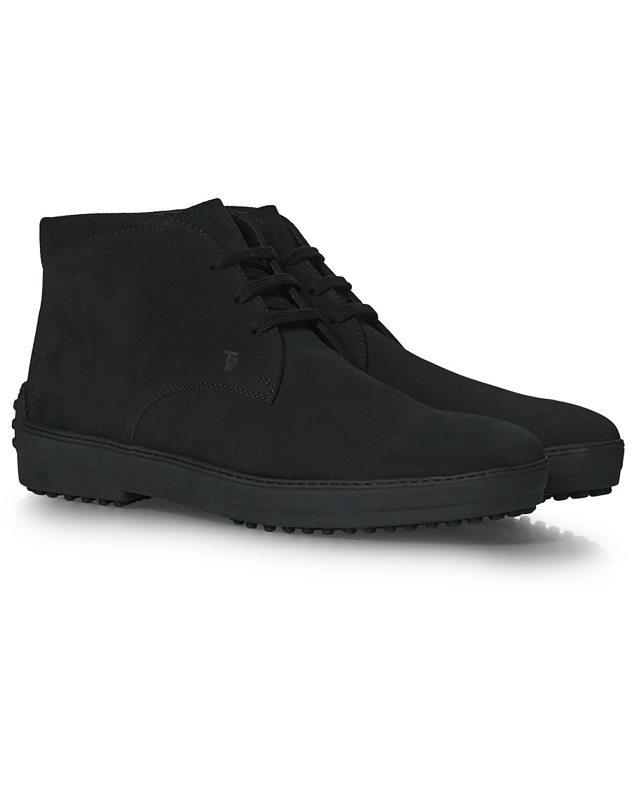 Herre | Tod's Winter Gommini Boots Black Suede | Tod's | Winter Gommini Boots Black Suede