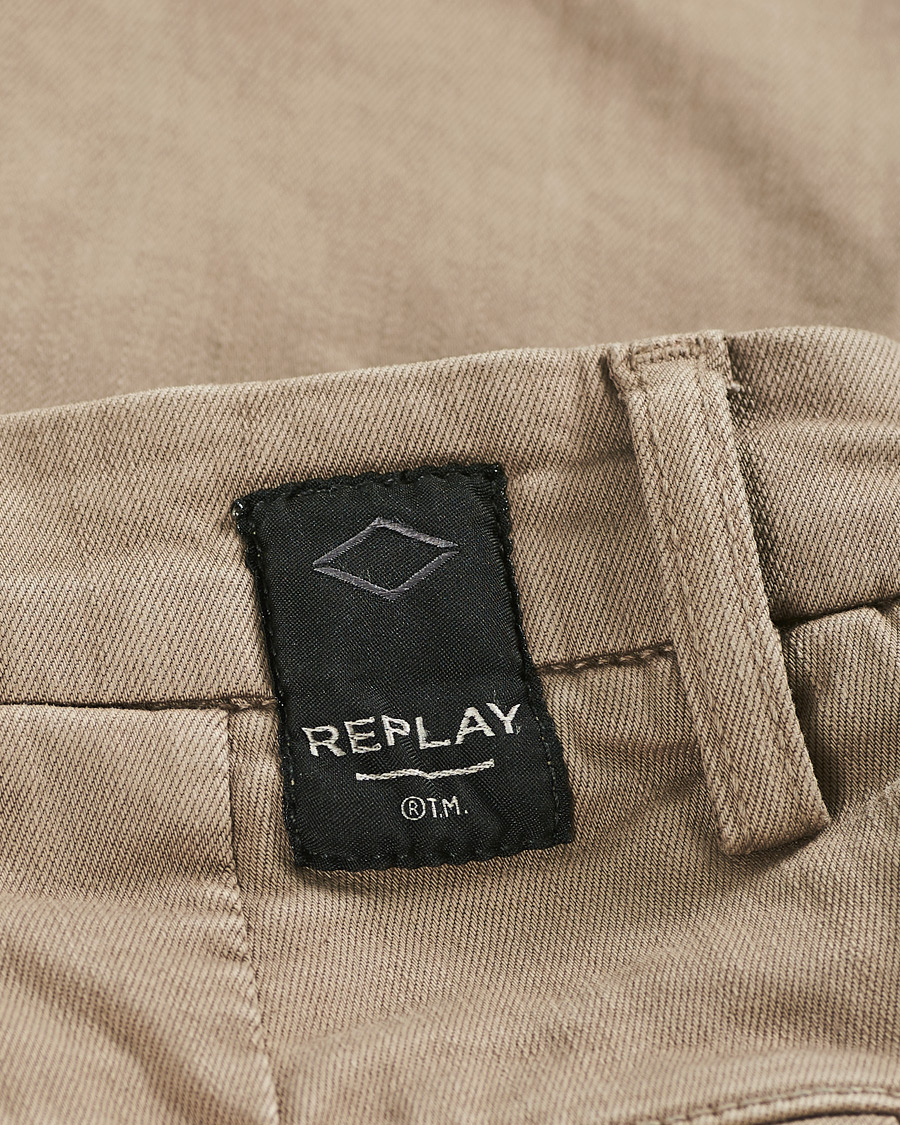 Herre | Bukser | Replay | Benni Hyperflex X-Lite Chinos Walnut