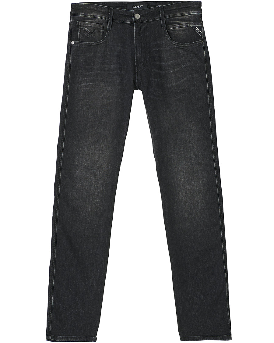 Herre | Jeans | Replay | Anbass Power Stretch Jeans Black