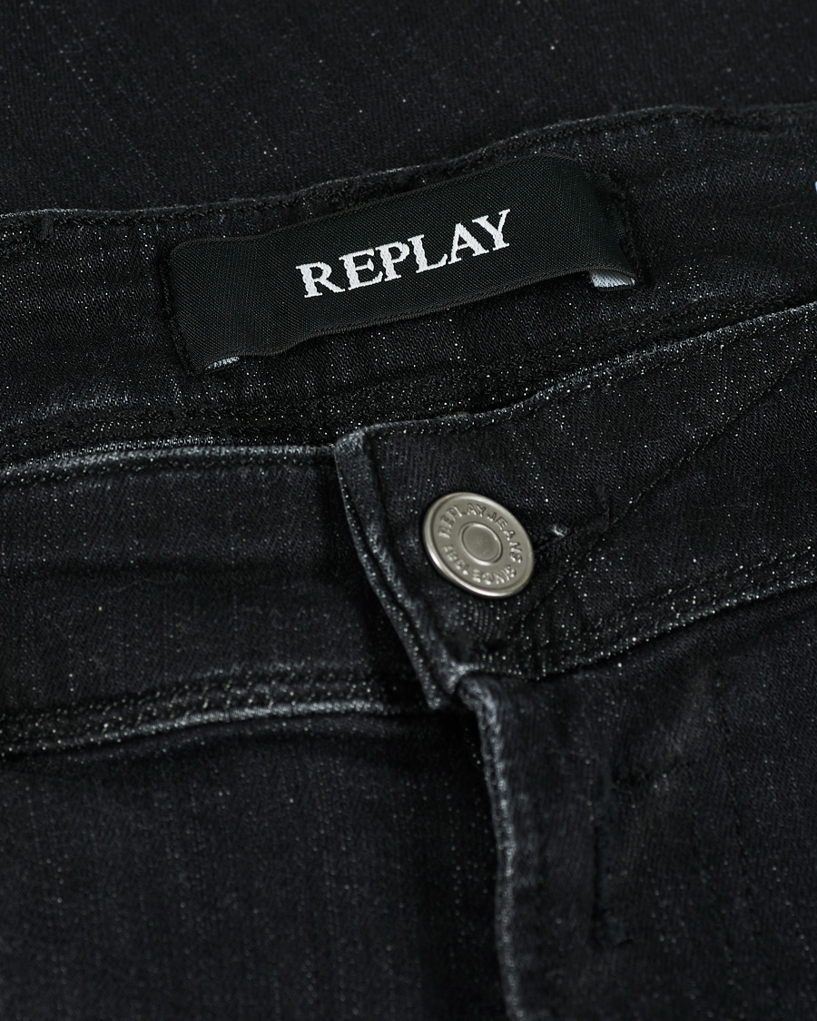 Herre | Jeans | Replay | Anbass Power Stretch Jeans Black