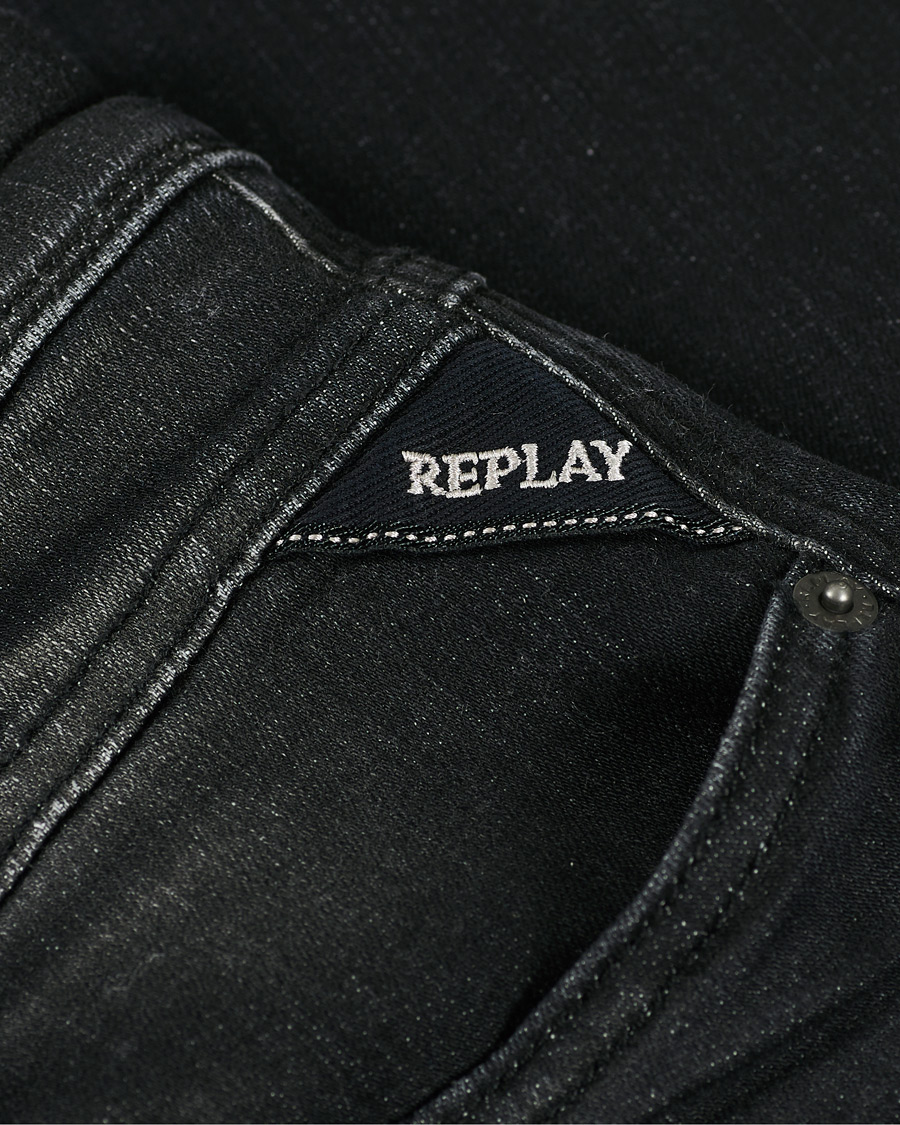Herre | Jeans | Replay | Anbass Power Stretch Jeans Black