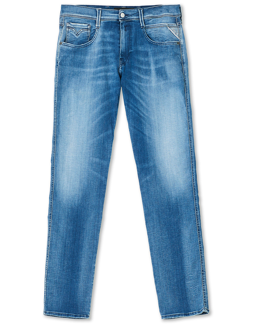 Herre | Jeans | Replay | Anbass Hyperflex Re-Used Jeans Light Blue