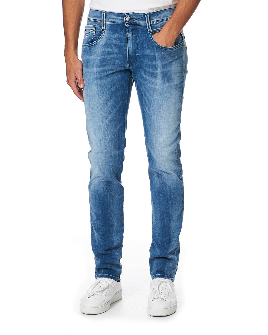 Herre | Jeans | Replay | Anbass Hyperflex Re-Used Jeans Light Blue