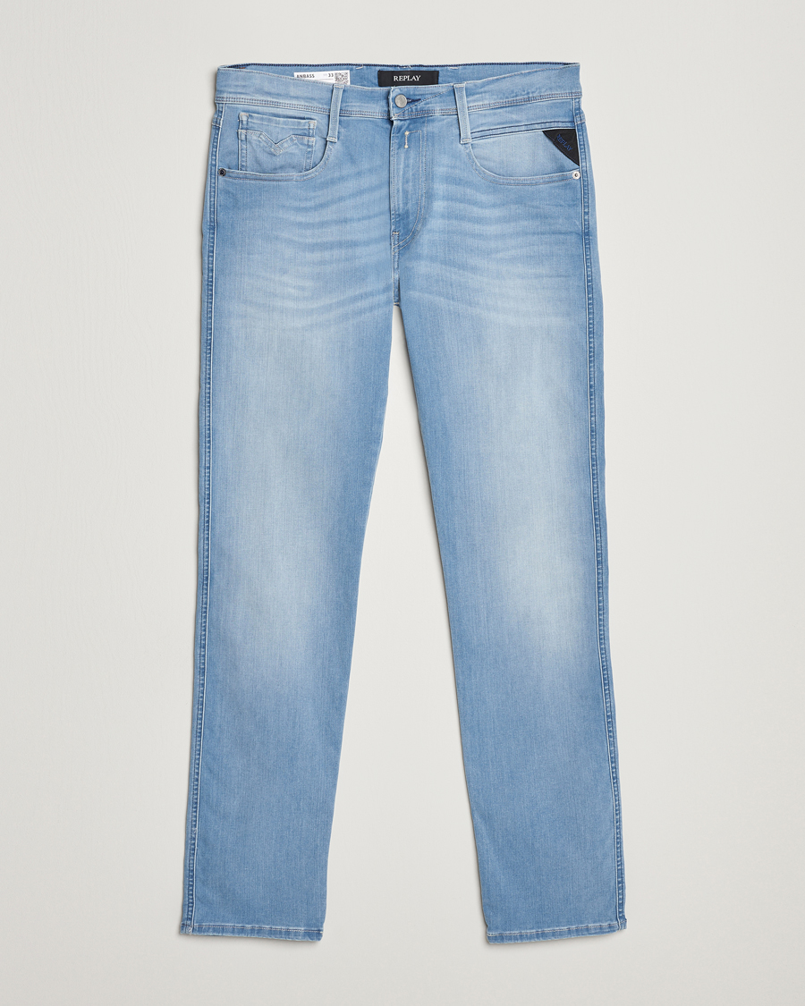 Herre | Jeans | Replay | Anbass Hyperflex X-Lite Jeans Light Blue