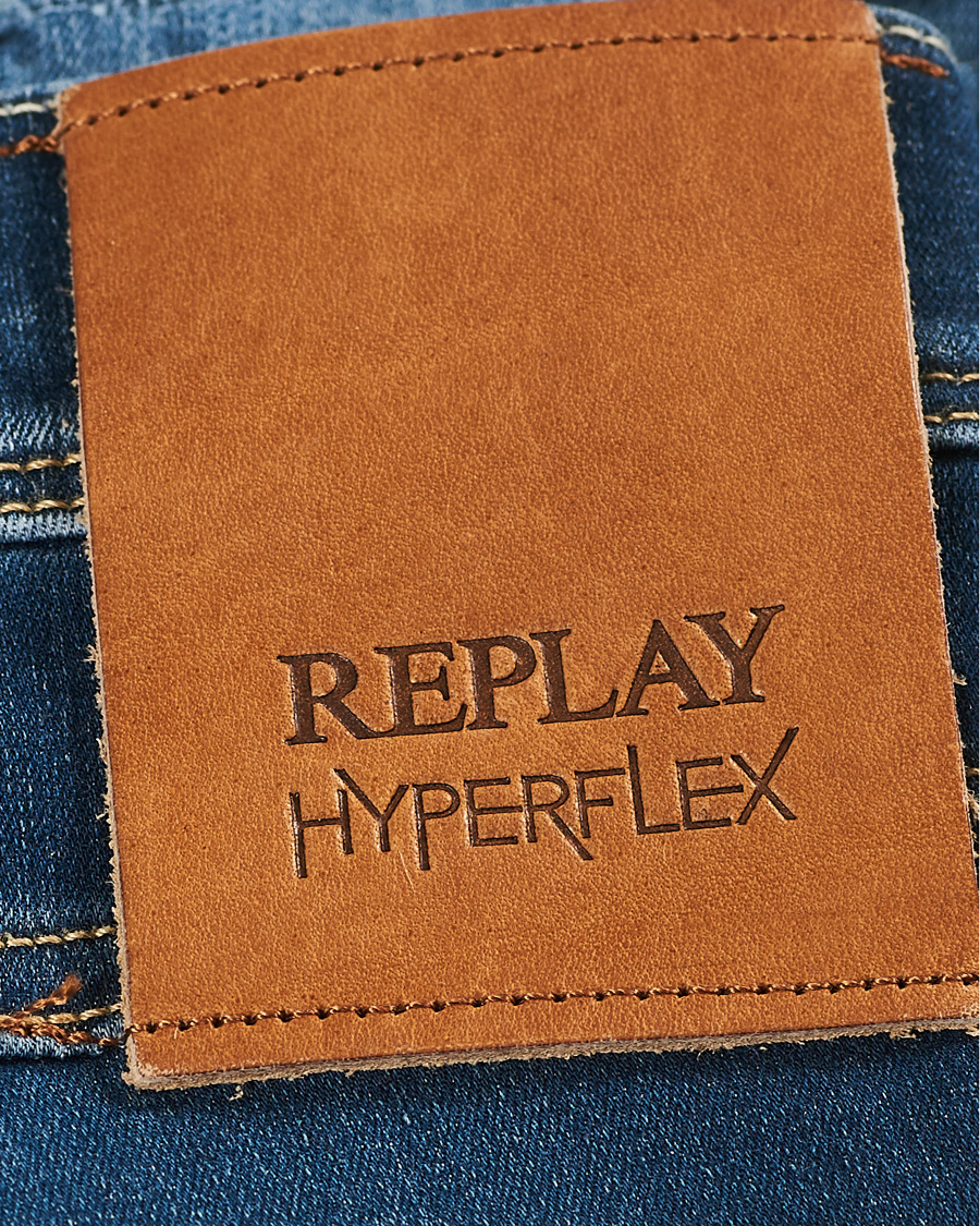 Herre | Jeans | Replay | Anbass Hyperflex Destroyed Jeans Blue