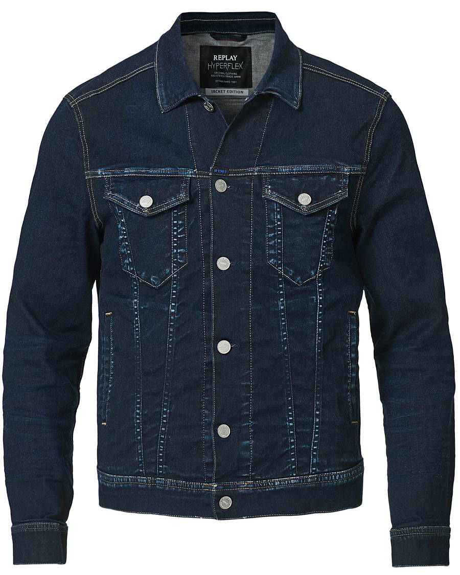 Herre | Jakker | Replay | Denim Jacket Dark Blue
