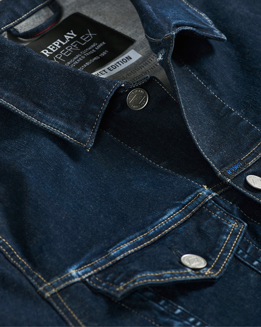 Herre | Jakker | Replay | Denim Jacket Dark Blue