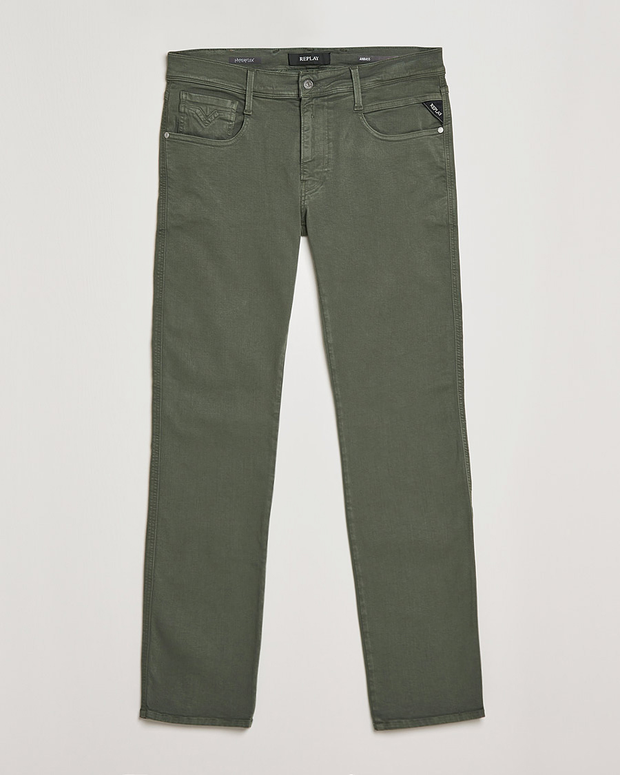 Herre |  | Replay | Anbass Hyperflex X.Lite 5-Pocket Pants Army Green