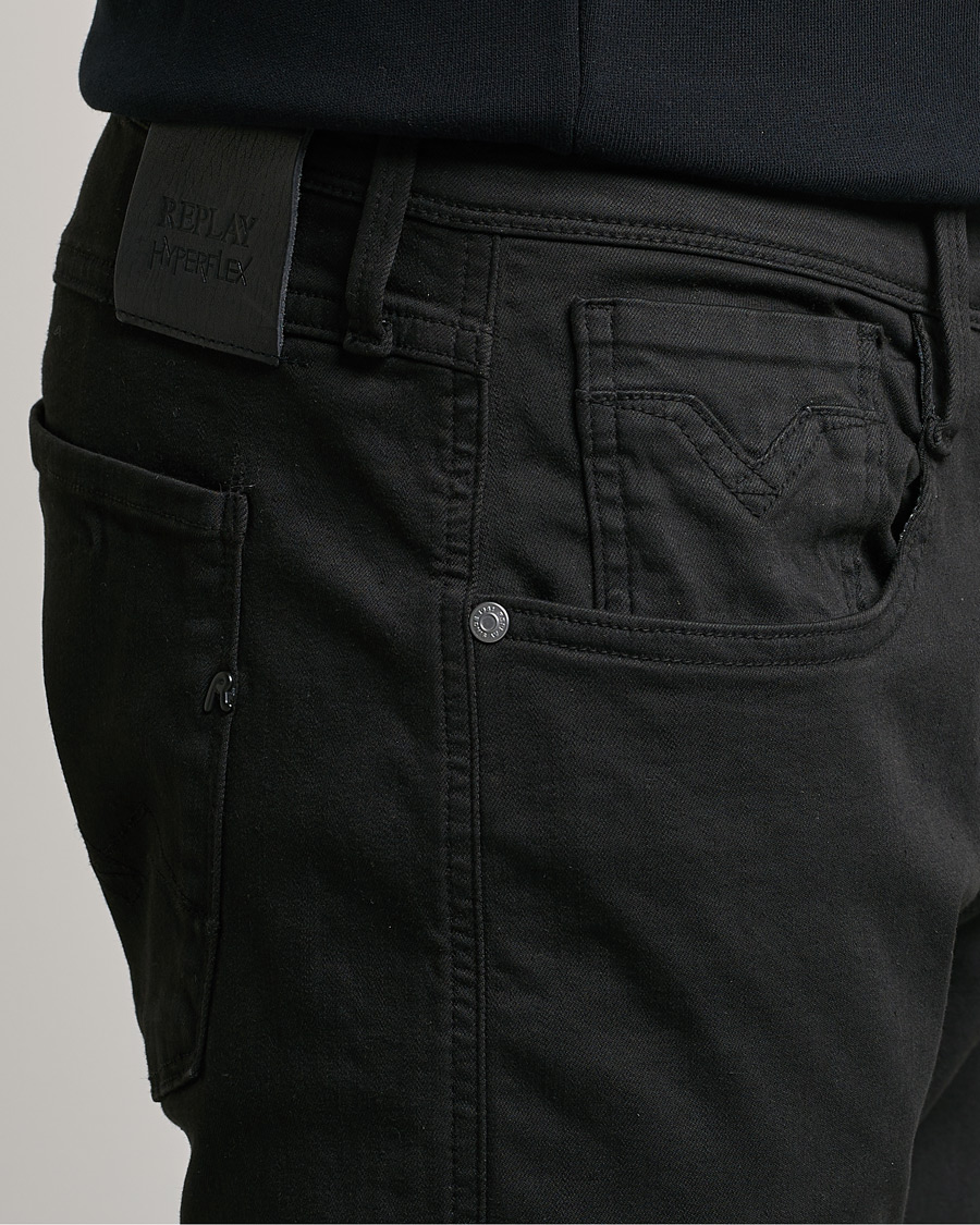 Herre | Bukser | Replay | Anbass Hyperflex X.Lite 5-Pocket Pants Black