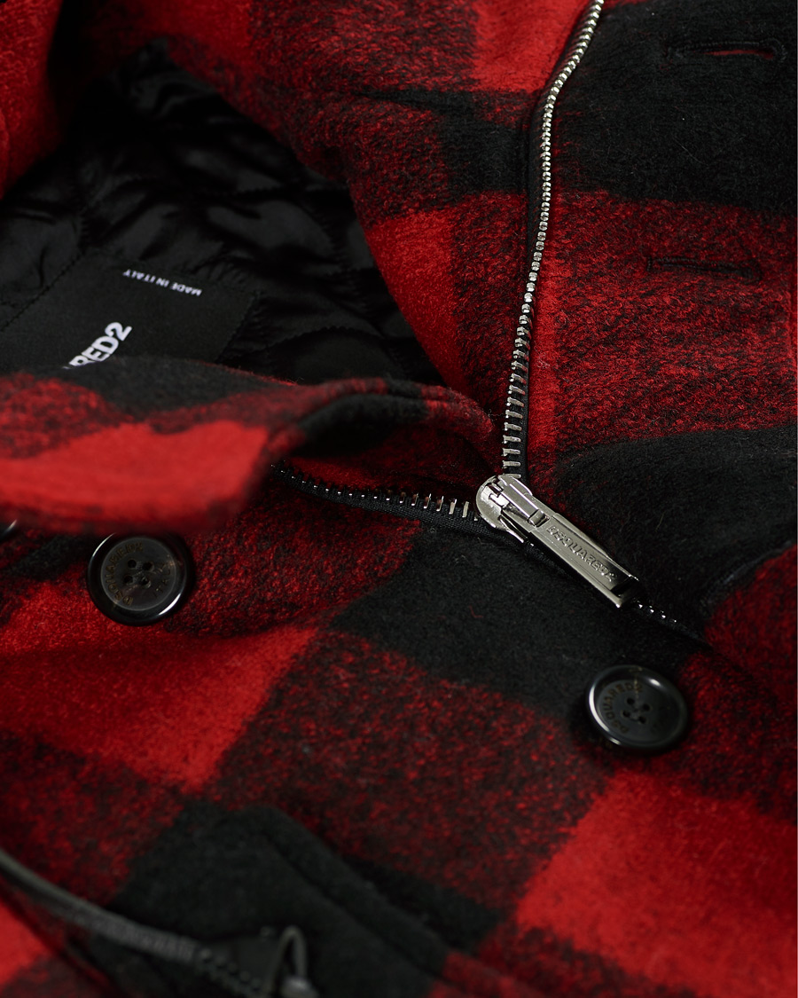 Herre | Jakker | Dsquared2 | Check Logo Jacket Black/Red