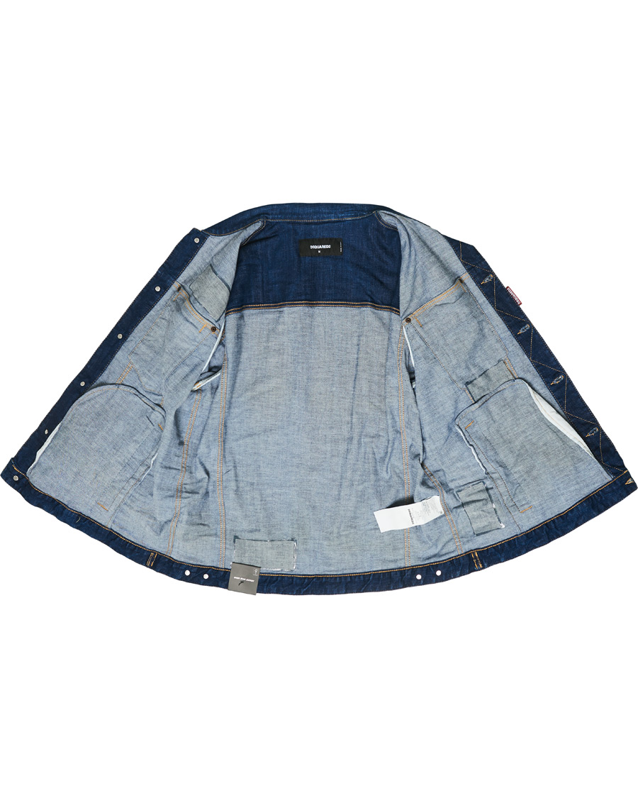Herre | Jakker | Dsquared2 | Ripped Denim Jacket Indigo