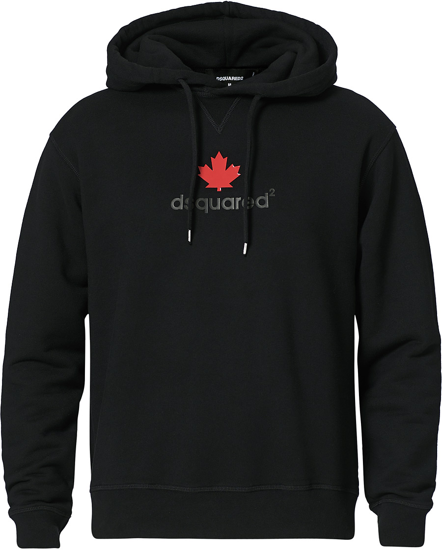 Herre | Gensere | Dsquared2 | Mini D2 Leaf Hoodie Black