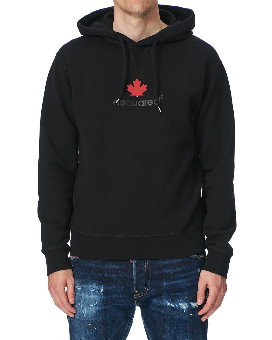Herre | Gensere | Dsquared2 | Mini D2 Leaf Hoodie Black