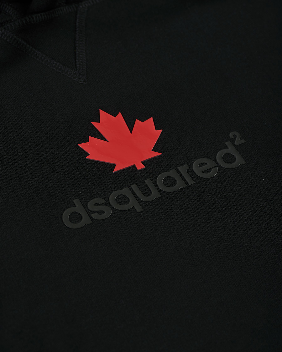 Herre | Gensere | Dsquared2 | Mini D2 Leaf Hoodie Black