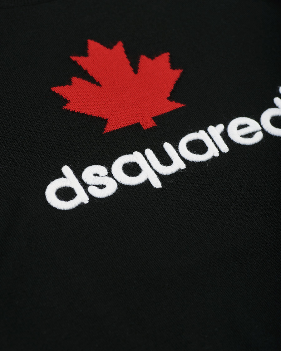 Herre | Gensere | Dsquared2 | Mini D2 Leaf Knitted Sweater Black